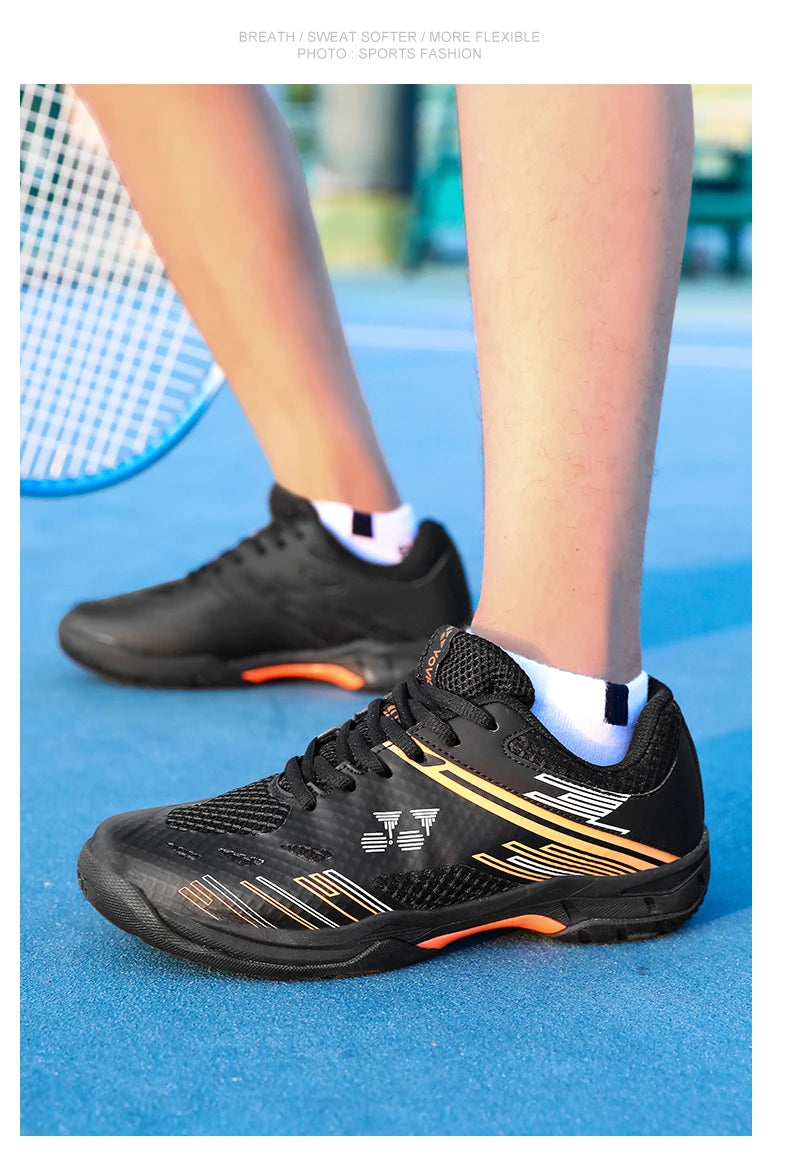 Professional Badminton Shoes Sneakers Mens Breathable Anti-slip Tennis Sport Shoes for Men Women Training Sneakers