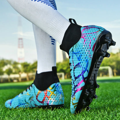 Chaussures de football de compétition à crampons, confortables, respirantes, pour l'entraînement et les matchs, une paire, tailles 31-46
