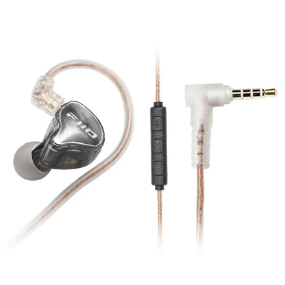 FiiO JD10 Wired In-Ear Earphones HiFi Bass Stereo Earbuds with 3.5mm Type-C Connector, High Resolution Audio Music Earphones for Gaming, Sports & Daily Use