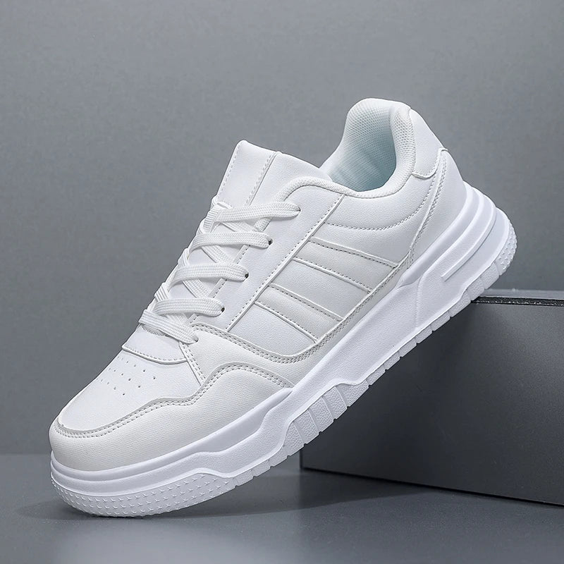 Plus Big Size 50 51 52: zapatillas de cuero para hombre, zapatillas deportivas informales, zapatillas planas de skate para dropshipping