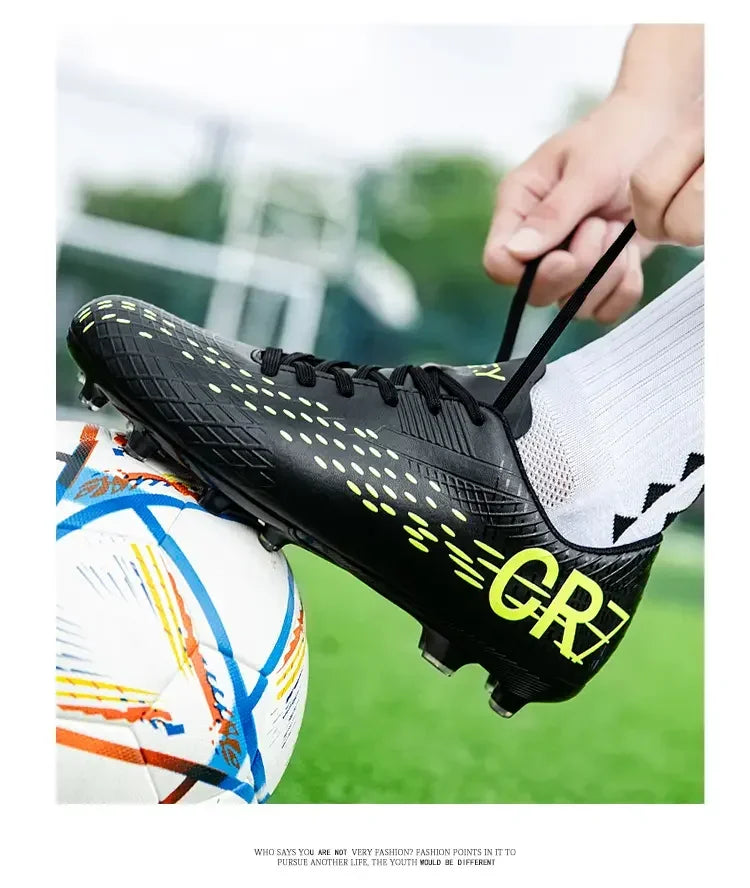 Lage voetbalschoenen met lange TF-noppen, slijtvast en flexibel, geschikt voor buitensporten op het veld