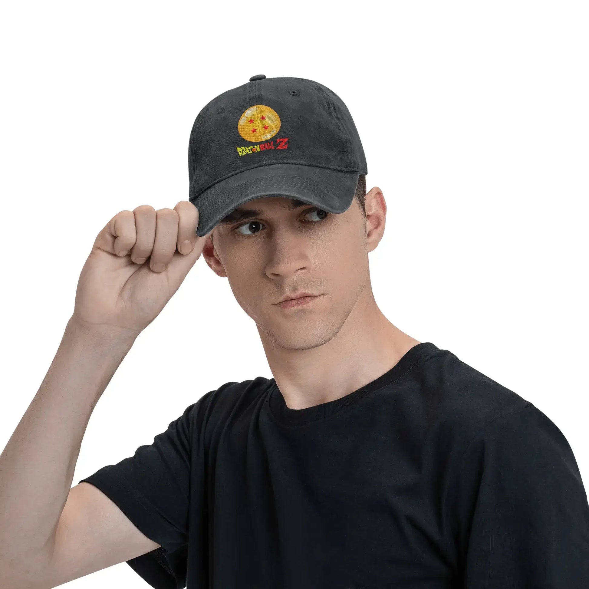 Produit gaming premium Fraquane, Star Dragon Sphere Anime Goku Unisex Style Baseball Caps Dragon Ball Distressed Denim Hats Cap Outdoor Adjustable Fit Sun Cap, équipement gamer
