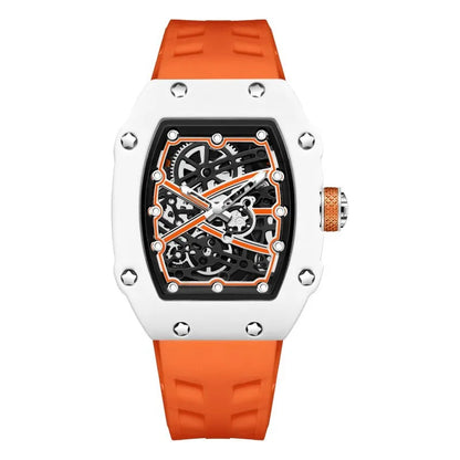 Tonneau Case Trendy Ultra-Thin Quartz Watch Men Creative Hollow Fashion Design Super Luminous Waterproof Personalize AAA Watch