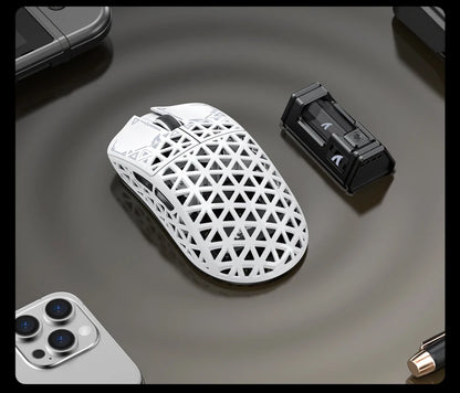 ATTACK SHARK R5 Ultra Carbon Fiber Wireless Gaming Mouse, 42g Lightweight Gaming Mouse, PAW3950MAX Sensor, 42000 DPI, 8000Hz, Tri-Mode Connectivity