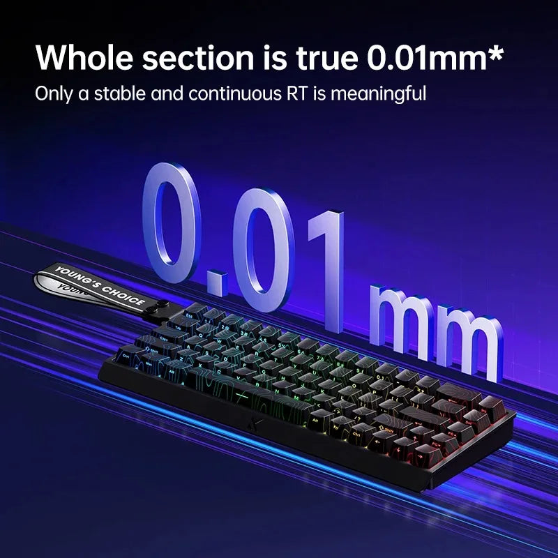 MCHOSE ACE 68 Magnetic Switch Gaming Keyboard Hall Effect Rapid Trigger Programmable RGB 8K Hz DKS/MT/TGL/RS/SOCD Keyboard