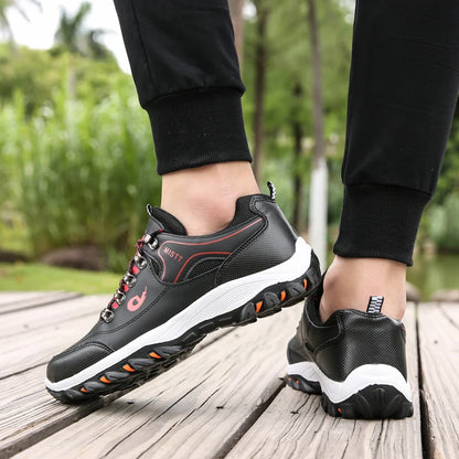 Chaussures décontractées pour hommes, baskets d'été respirantes pour la randonnée et la marche, baskets d'extérieur ultralégères en cuir à enfiler pour l'escalade et le trekking 2026