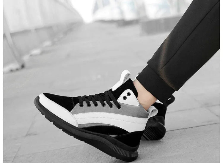 Buty podwyższające z wysoką cholewką – obuwie podwyższające – wkładki podwyższające dla mężczyzn 6 cm, 8 cm, 10 cm – trampki