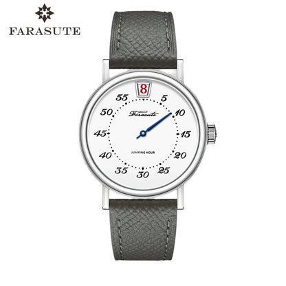 FARASUTE Casual Automatic Mechanical Men Watch Business Jumping Hour Seagull Movement Sapphire Waterproof Wristwatch Male Reloj