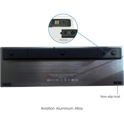 Russische, spanische, englische und französische kabellose Tastatur Rii K12+/i12+ Mini-Tastatur mit Touchpad-Maus für Android, Laptop, PC und TV-Box