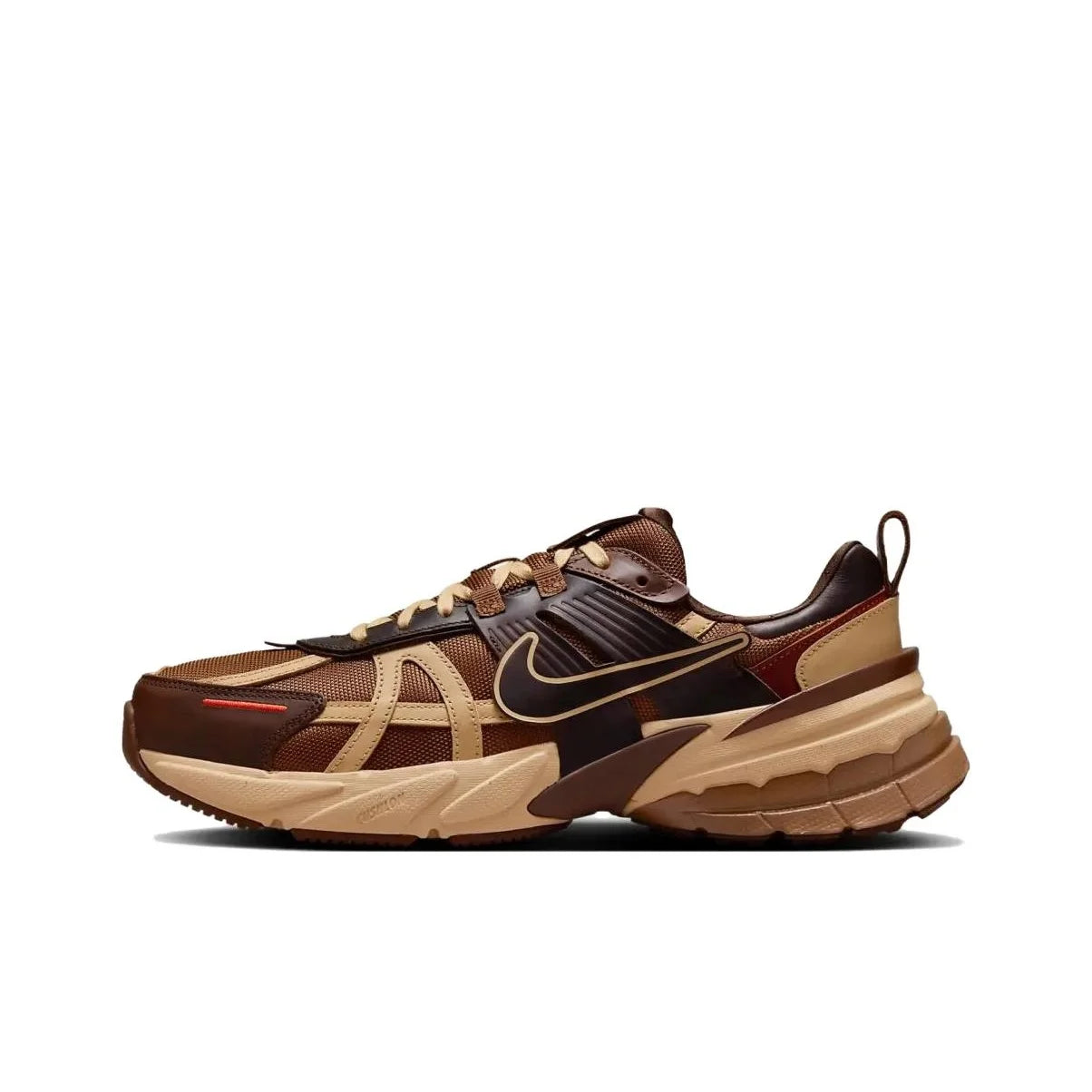 Nike V2K Run Soft, Comfortable, Breathable Low-Top Running Shoes Unisex Brown HQ3445-222