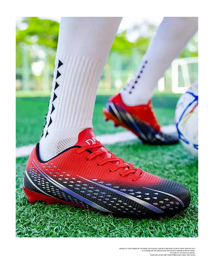 Hohe wasserdichte Fußballschuhe für Herren, rutschfest, robust, mit Stollendesign, atmungsaktivem Futter, für Outdoor-Rasenplätze, Profi-Fußball