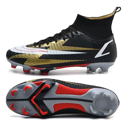 2025 New Long Nail Large Size Football Shoes Teenager Ankle Anti slip Training Latest Sneakers FG/TF Soccer Shoes