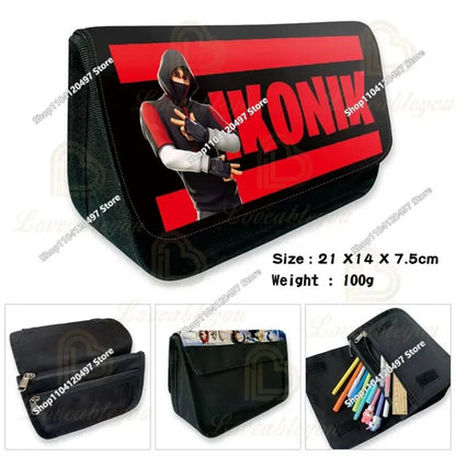 Fortnite Battle Royale Pencil Case for Kids Cartoon Stationery Storage Pen Box School Supplies Birthday Gift