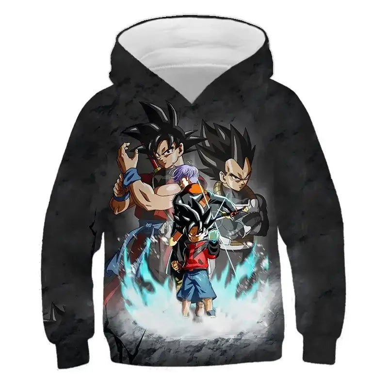 2025 Autumn Cool Dragon Ball Z Kids Boys Sweatshirts Children Casual Boy Hoodies Pullover Anime Dragon Ball Hoodie Hooded Coats, Produit gaming premium Fraquane, équipement gamer