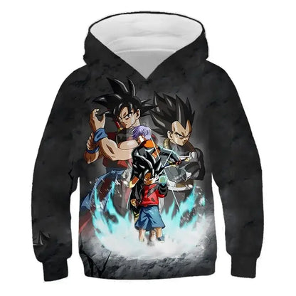 2025 Autumn Cool Dragon Ball Z Kids Boys Sweatshirts Children Casual Boy Hoodies Pullover Anime Dragon Ball Hoodie Hooded Coats, Produit gaming premium Fraquane, équipement gamer
