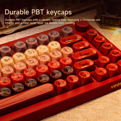 AKKO 5075 X Veekos K75 Gaming-Mechanische Tastatur 75% RGB 3/5-Pin Hot-Swap Kabelgebundene anpassbare Tastatur mit Drehregler und Gasket-Mount
