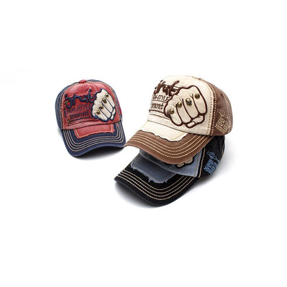 Gorra de béisbol de moda, deportiva, para actividades al aire libre, informal, gorra para el sol, gorras de hip hop, talla única, ajustable, unisex, con remache y parche de puño