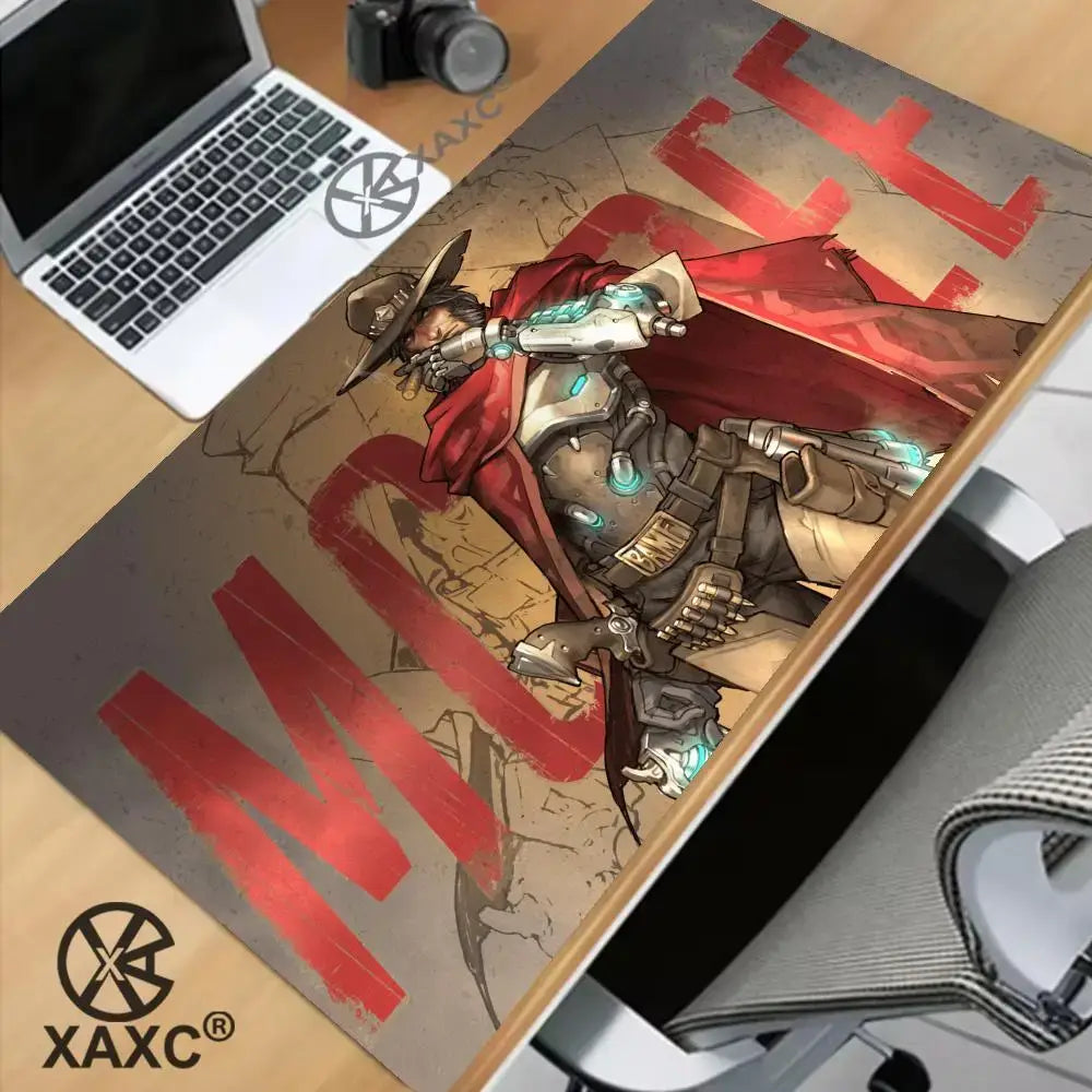 Large Game Overwatch Mouse Pad Kawaii XXL PC Computer Desk Mat Gamer Office Carpet Keyboard Table GamingAccessories MousepadXAXC