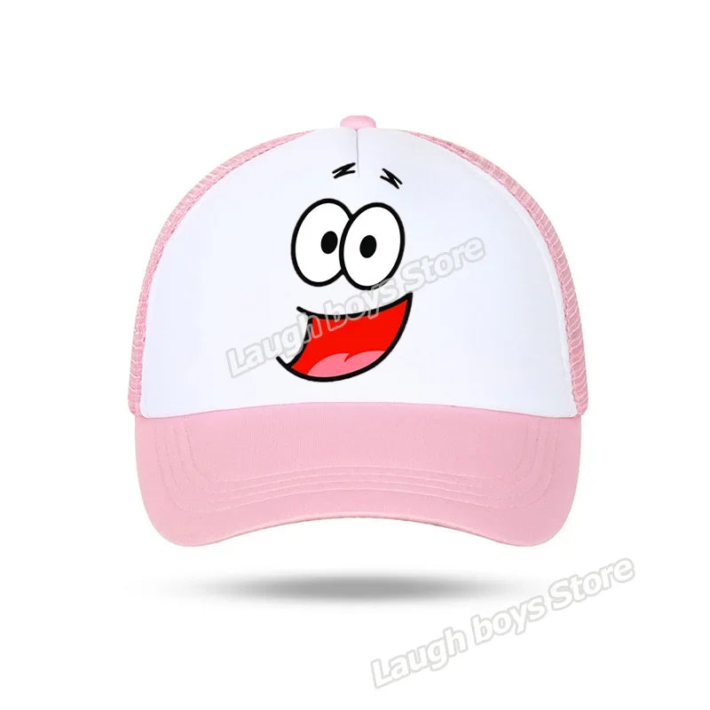 SpongeBobs SquarePants Casual Polyester Sun Hat Truck Driver Baseball Cap Universal Kid Peripheral Adult Anime Adjustable Sunhat