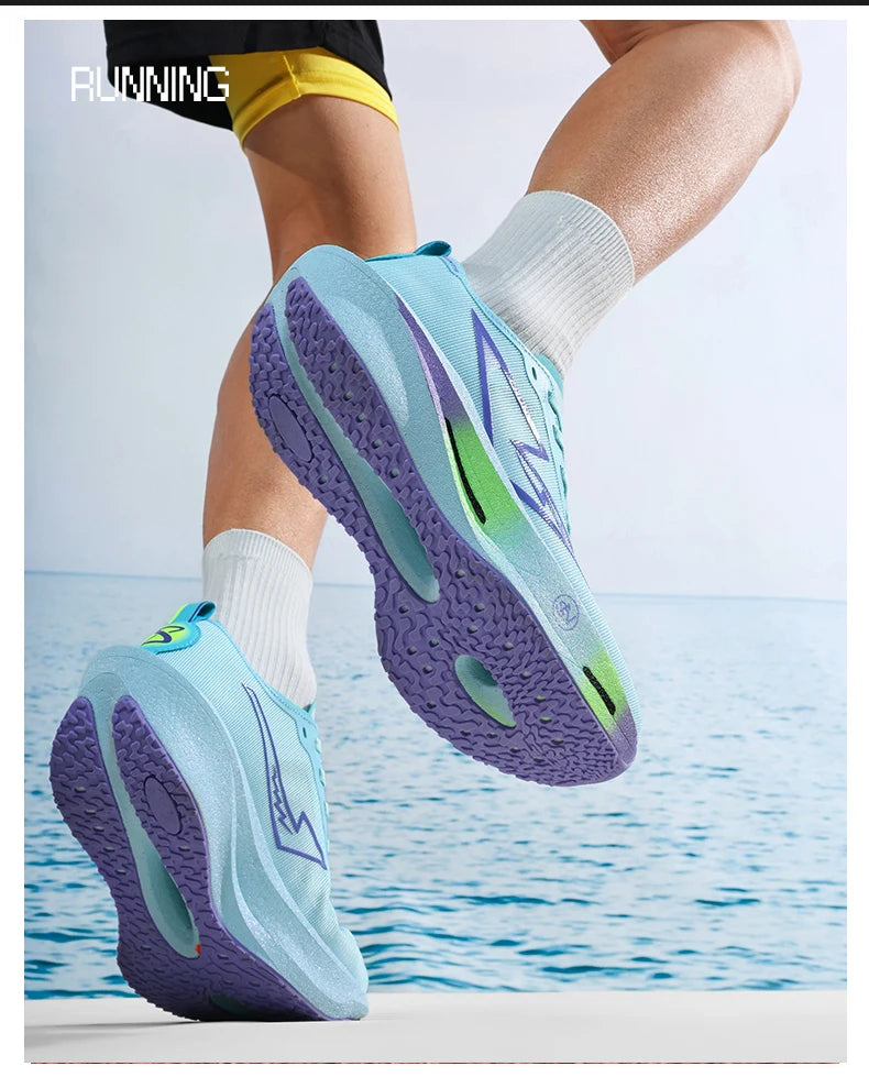 Running Shoes Carbon Board Speciality Marathon Men Sports Breathable Lightweight Women's Comfortable Athletic Nonskid Sneakers