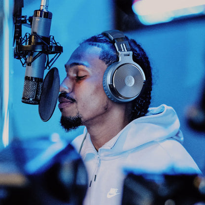 OneOdio Pro-10 Studio Monitoring Headphones Wired HiFi Over-Ear Headphones with 50mm Drivers, Deep Bass, Professional Audio & Built-in Microphone