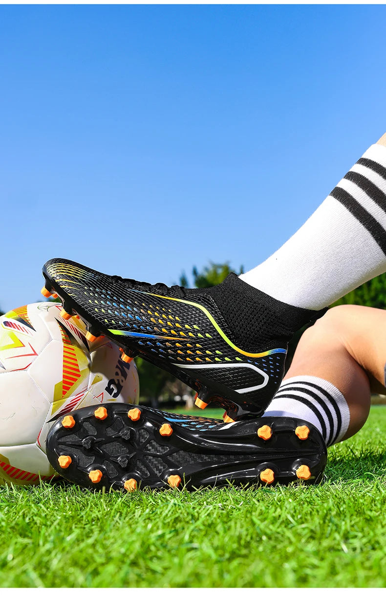Men's Football Boots Professional Turf Futsal Match Grass Unisex Outdoor Training Soccer Shoes Soccer Cleats Non-slip Breathable