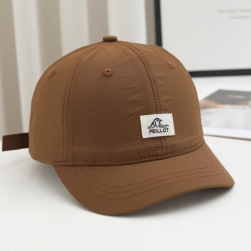 A Men'S Short-Brim Cap, New Summer Style, Breathable And Quick-Drying Baseball Hat, Lightweight Soft-Top Duckbill Cap for Women