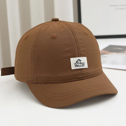 A Men'S Short-Brim Cap, New Summer Style, Breathable And Quick-Drying Baseball Hat, Lightweight Soft-Top Duckbill Cap for Women