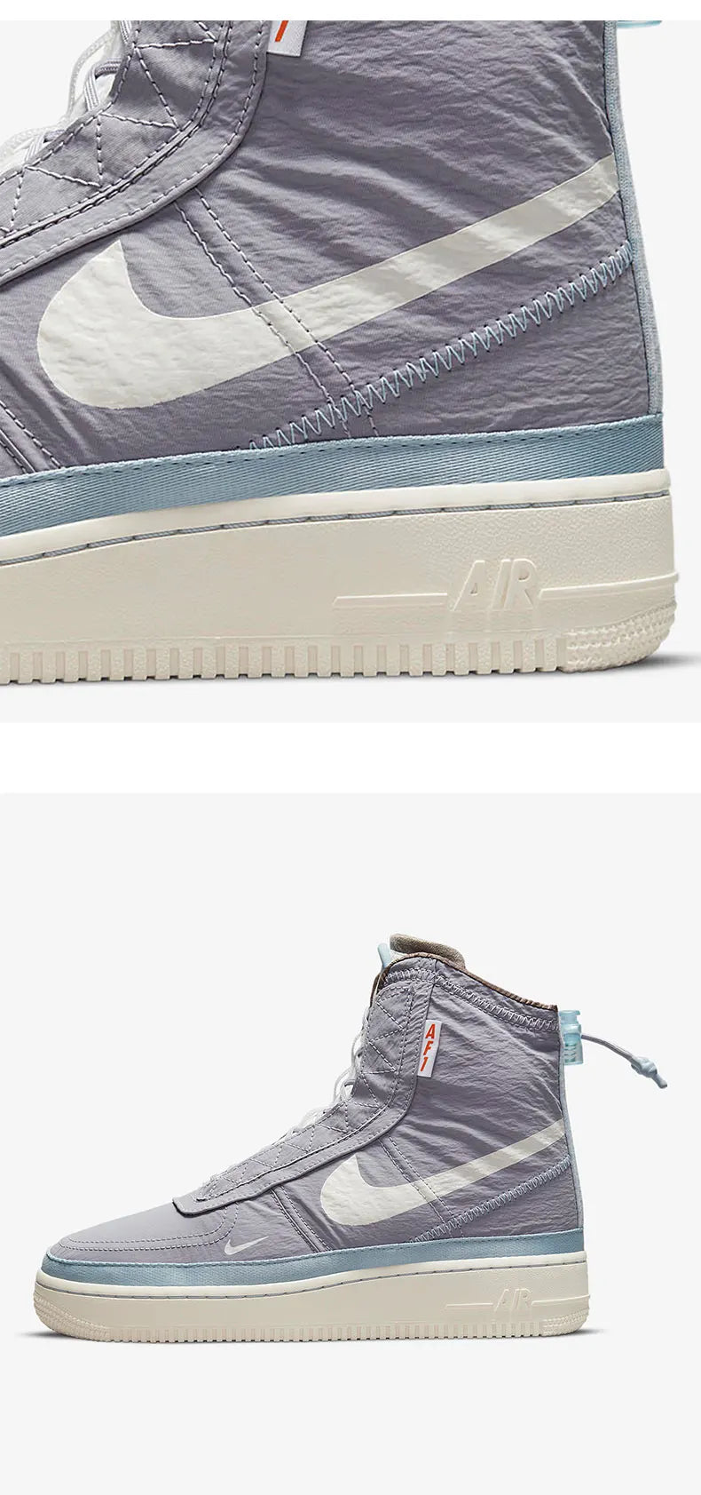 Nike Authentic AF1 Shell Women's Comfortable Sports Casual Sneakers DO7450-511