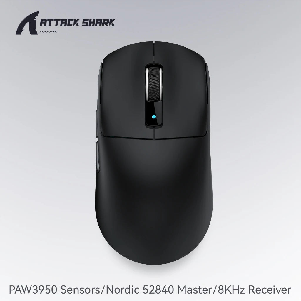 Attack Shark R6 Gaming Mouse Ultra-Light Wireless 8K, Tri-Mode PAW3950 24000 DPI Gaming Mouse with Bluetooth & Wired Connectivity