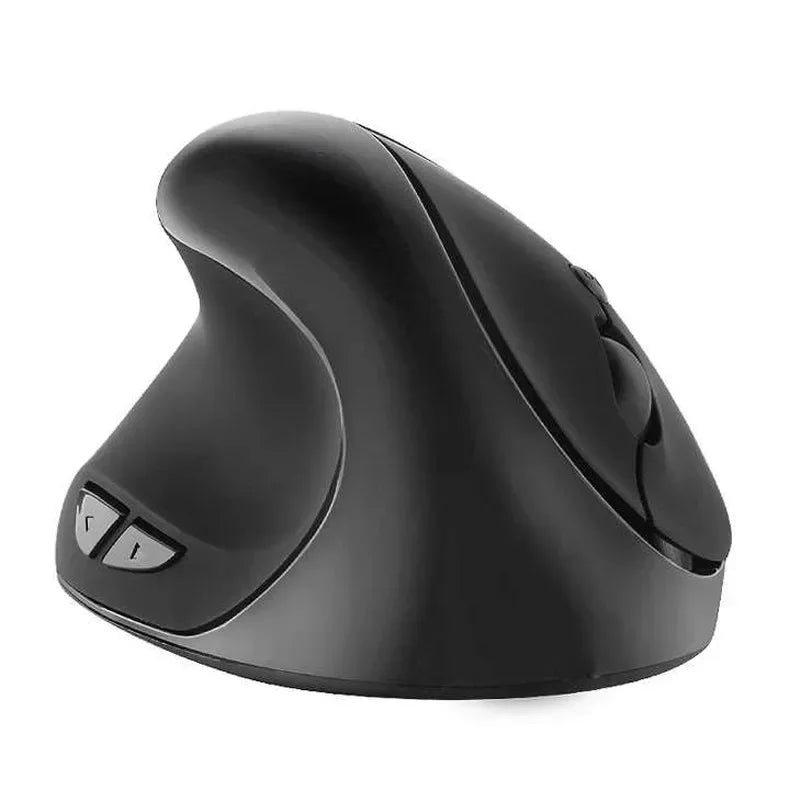 YANFU BNKJ5 Left Hand Wireless Ergonomic Mouse, 2.4G Bluetooth Ergonomic Mouse with Adjustable DPI, Silent Optical Office Mouse for Left-Handed Users