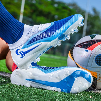 Chaussures de Football pour hommes, crampons de société, bottes professionnelles de terrain de Football en plein air, chaussures d'entraînement sur gazon, baskets à pointes longues