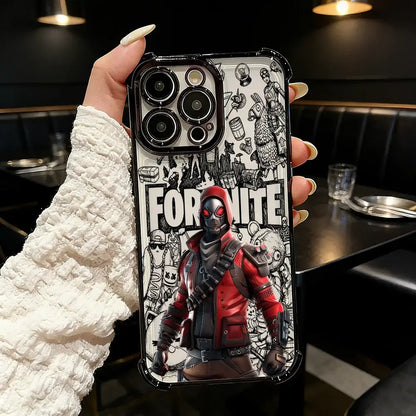 Popular Game FortniteS Plating Phone Case For iPhone 17 17e 16e 16 15 14 13 12 11 Pro Max X XR XSMax 7 8 Mini Air Plus Anti-Fall