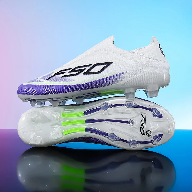 Neue Fußballschuhe für Herren, Bestseller-Rasenschuhe, hochwertige Outdoor-Fußballschuhe für Spiele, rutschfeste Jungen-Sneaker, High-Top, leicht