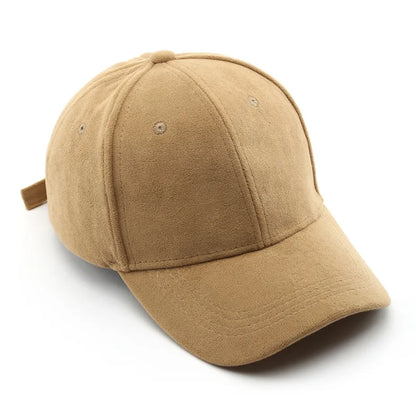 Afslappede baseballkasketter til kvinder og mænd – modekasketter i ruskind til efterår og vinter – udendørs solkasketter – snapback-kasketter – unisex-kasketter i ensfarvet design – hiphop-kasketter