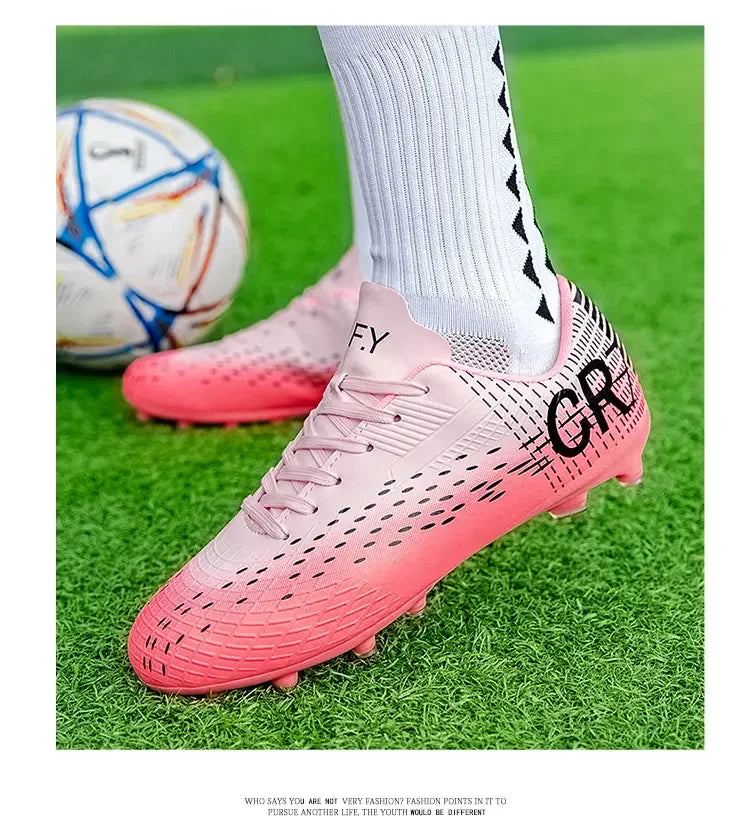Lage voetbalschoenen met lange TF-noppen, slijtvast en flexibel, geschikt voor buitensporten op het veld
