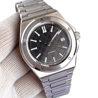 Tandorio New Black Luxury Business Engineer Style Men's Mechanical Watch Sapphire Glass 100m Waterproof NH35A Automatic Watches