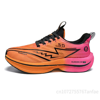 Men's Running Shoes Carbon Board Light Ultra Cushion Breathable Marathon Shock Absorption Support Sneaker Woman Comfy Sport Shoe