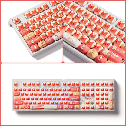 Tastiera meccanica wireless Akko MonsGeek MG108B Bun Wonderland, profilo MOG, RGB, 108 tasti, formato full size, hot swap, USB / 2.4G / BT 5.0
