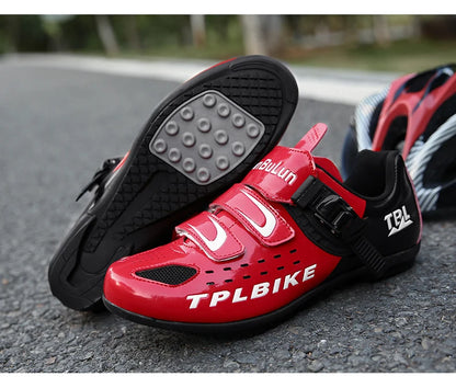 New Men's and Women's Bicycle Shoes,Outdoor Cycling Shoes,Three Functional Soles,Professional Training Shoes