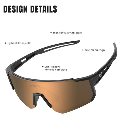 MWWIN Cycling Sunglasses MTB Glasses Bike Cycling UV400 Eyewear Men Women Bicycle Mountain Outdoor Sports Hiking Eyewear