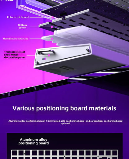 AULA HERO 84 HE Wired Mechanical Keyboard Music Rhythm RGB Gaming Keyboard 8K Return Magnetic Switch High Performance Keyboard