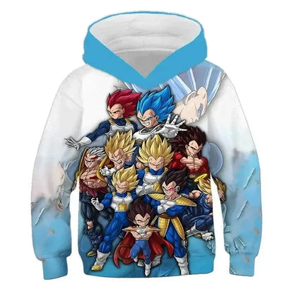 2025 Autumn Cool Dragon Ball Z Kids Boys Sweatshirts Children Casual Boy Hoodies Pullover Anime Dragon Ball Hoodie Hooded Coats, Produit gaming premium Fraquane