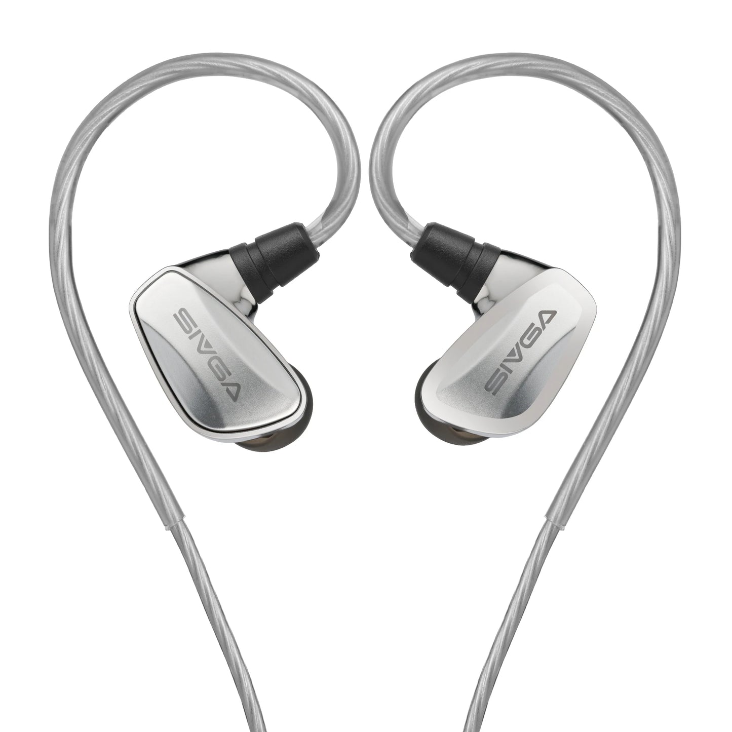 SIVGA SM100 10mm Dual-Chamber Dynamic Driver In-Ear Wired Earphones 0.78 mm 2-Pin Detachable Cable with Mic for Music/Gaming