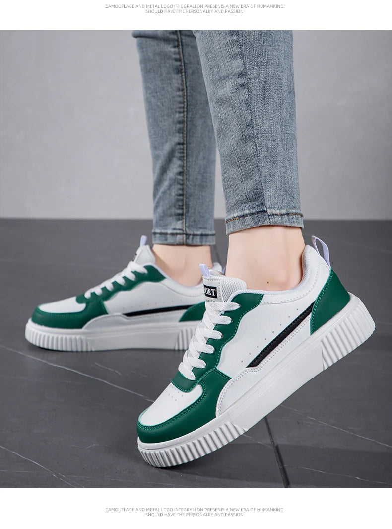 Chaussures décontractées pour femmes, respirantes, plates, baskets blanches, chaussures de sport pour femmes, chaussures de course, de marche en plein air pour hommes