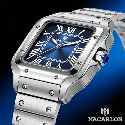 2026 New MACARLON Design 38mm Mechanical Watch Men Sapphire Glass Luminous Stainless Steel Waterproof China NH35 Automatic Watch