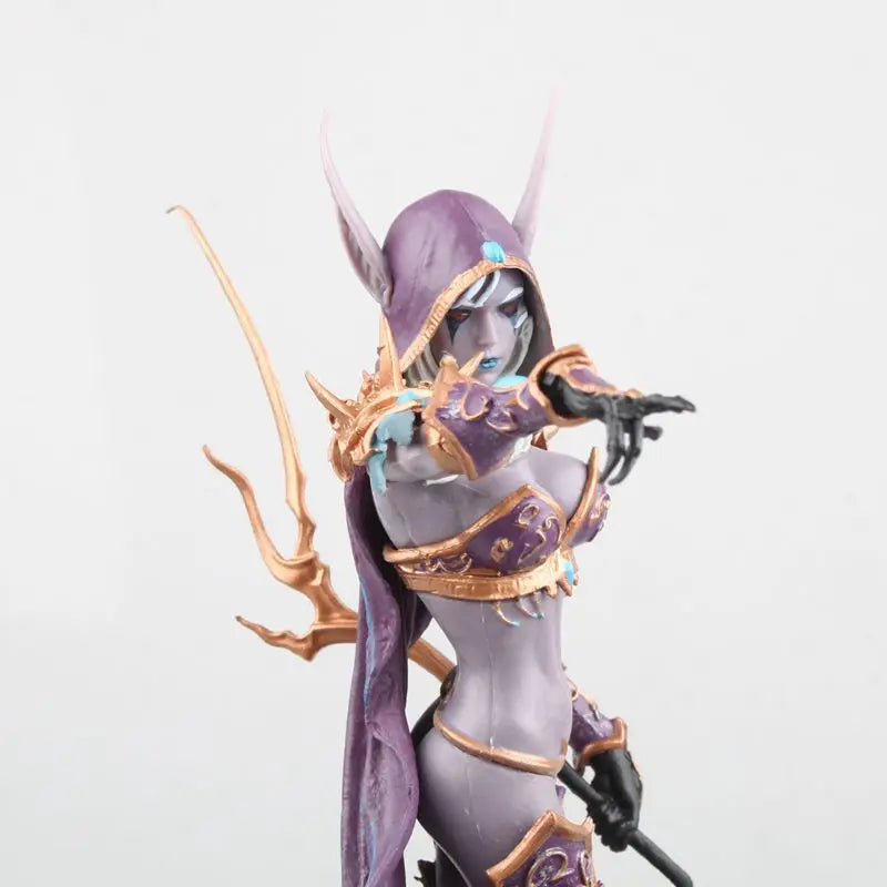 23cm World Of Warcraft Sylvanas Windrunner Action Figures Queen Of The Undead Pvc Model Doll Collection Ornaments Gift For Kids