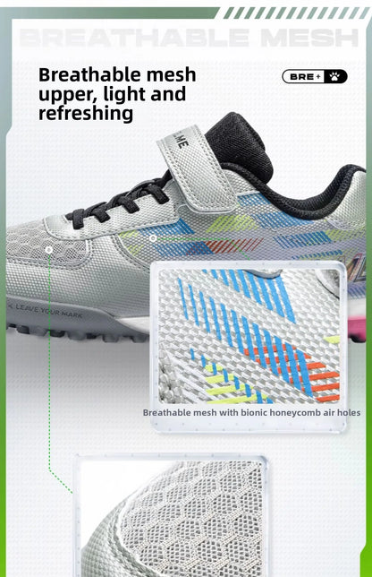 Kelme Children's Soccer Shoes TF Nail Shoes for Elementary School Students Artificial Grass Five-a-Side Football Shoes