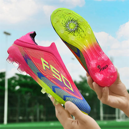 New Men's Soccer Shoes Grass Adult Non-Slip Football Boots Ultralight Sport Indoor Cleats Non Slip Fg Turf Futsal Comfortable