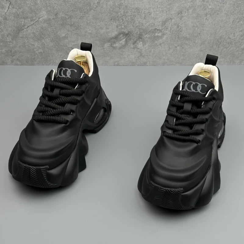 Zapatillas deportivas para hombre de talla grande, estilo «New Dad», con suela de plataforma gruesa, modernas, versátiles, informales, deportivas, de moda, cómodas y para el día a día.